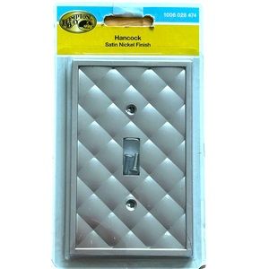 Hampton Bay Light Switch Cover Plate Satin Nickel